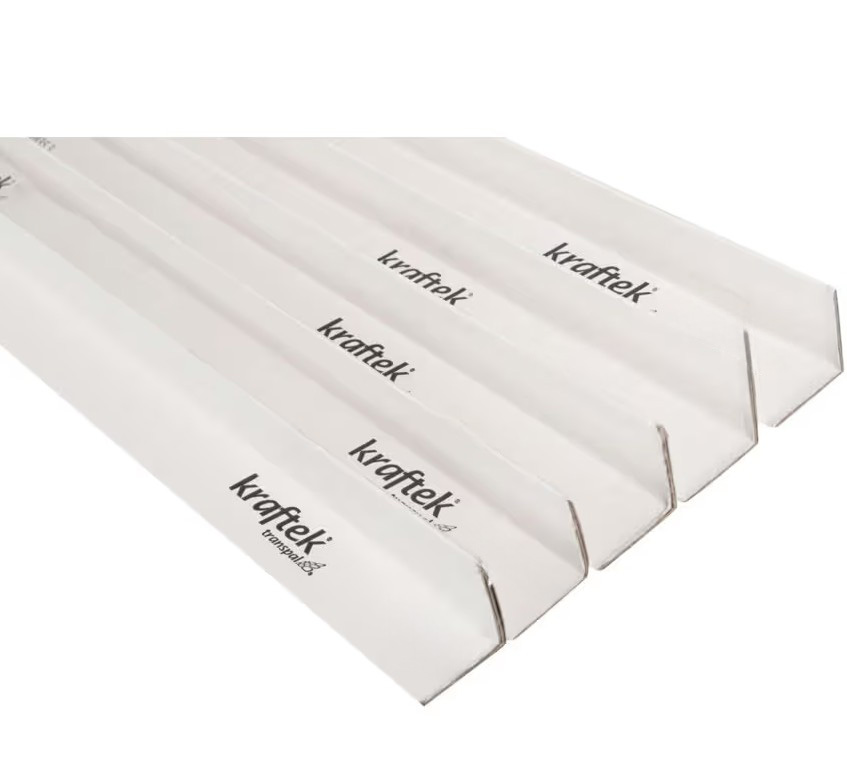 60 x 150 x 4mm Moisture Resistant White Corner Protectors – Pack of 500